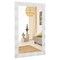 41.5 x 28 inches Farmhouse Wall Mirror with Solid Wood Frame - 41.5" x 28" (L x W)
